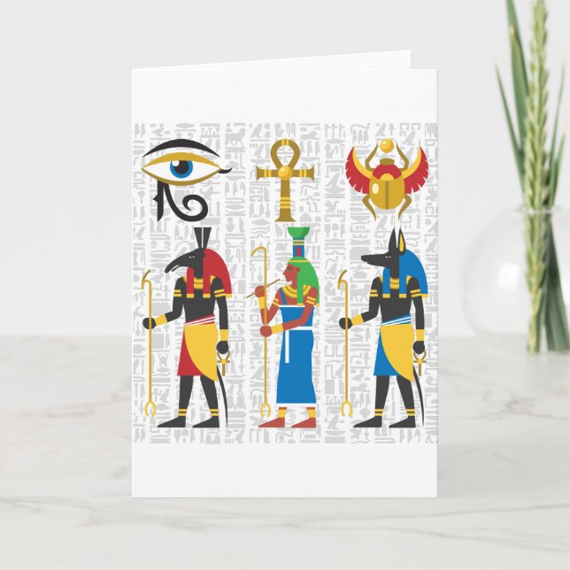 Carte postale Symboles égyptiens (Devant)