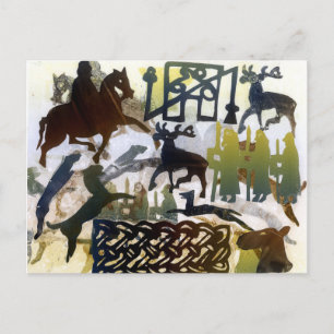 Carte Postale Symboles Pictish et Lacing