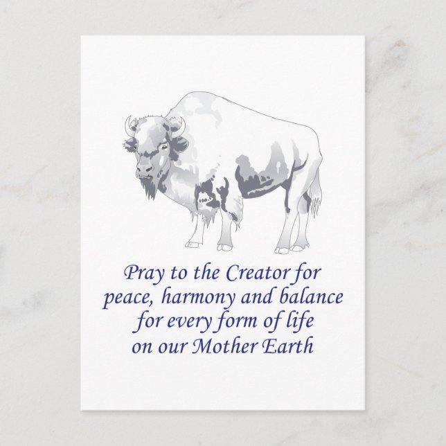 Carte Postale Symbolisme amérindien (Devant)