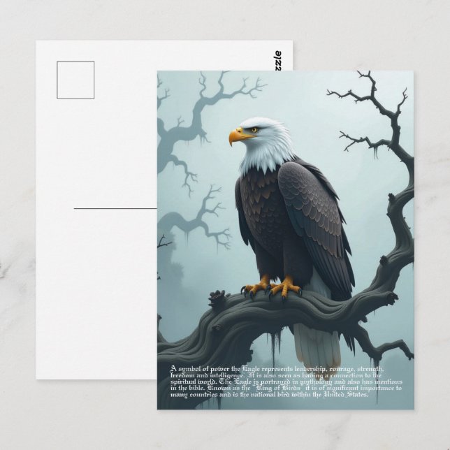 Carte Postale Symbolisme de l'aigle (Devant / Derrière)