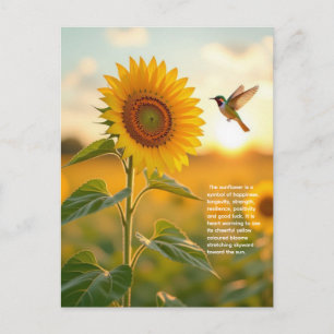 Carte Postale Symbolisme du Tournesol