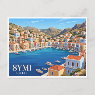 Carte Postale Symi Grèce