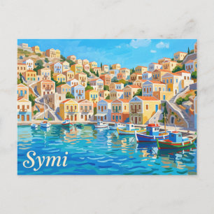 Carte Postale Symi Grèce