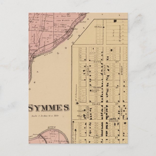 Carte Postale Symmes Mt Pleasant, Ohio (Devant)