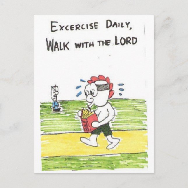 Carte postale - Sympathique panneaux d'église (Devant)