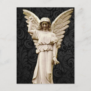 Carte Postale sympathy cemetery memorial Gappy Gothic Angel
