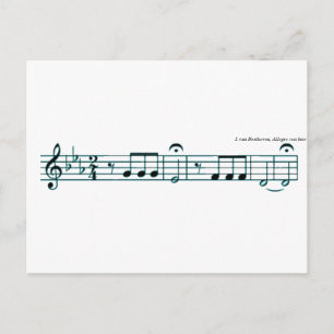 Carte Postale Symphonie Beethoven no 5