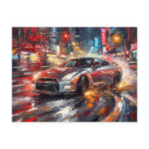 Symphonie de dérive de minuit – Peinture à l'huile