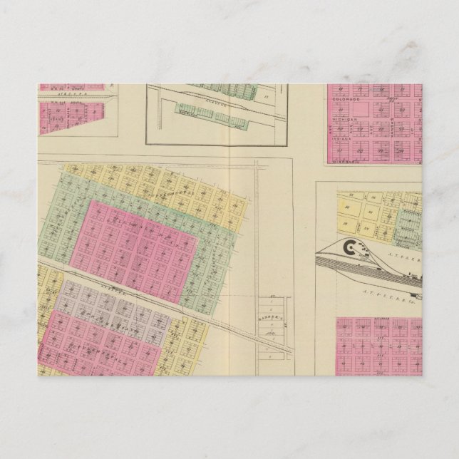 Carte Postale Syracuse, Coolidge, Hudson, Loco, Kansas (Devant)