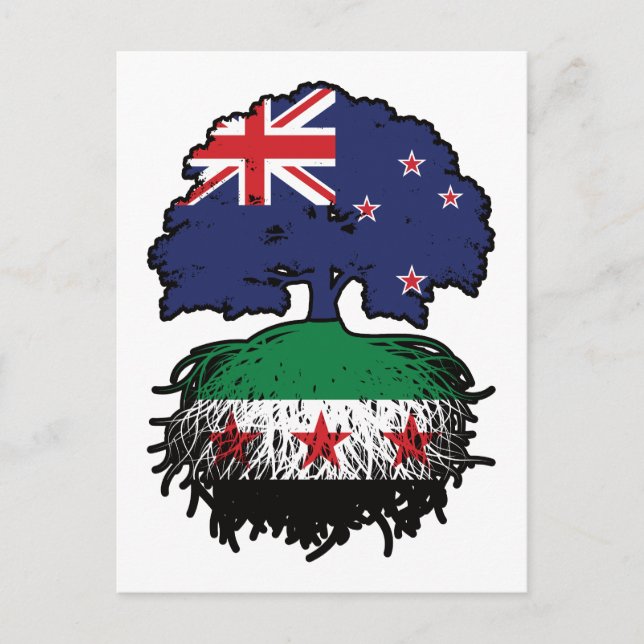 Carte Postale Syrian New Zealand Roots & Crown Tree (Devant)