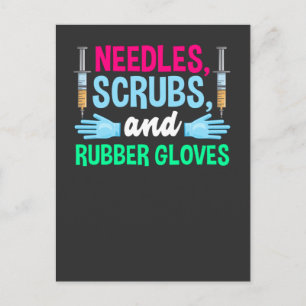 Carte Postale Syringue et employé de sang de fellation