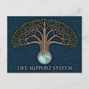 Carte Postale Système de support de la vie