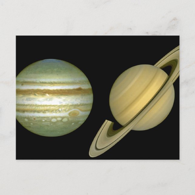 Carte Postale Système solaire ~ Vue longue (Devant)