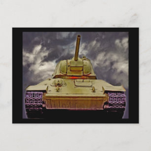 Carte Postale T-34 Réservoir russe, Mémorial soviétique, Berlin 
