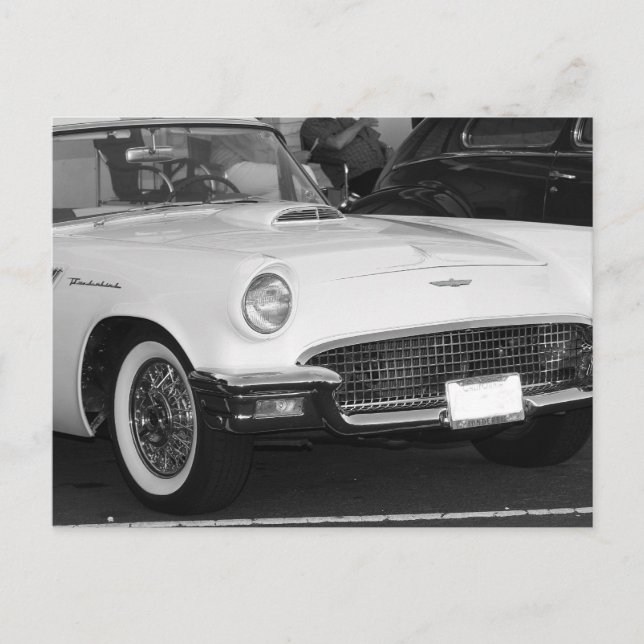 Carte Postale T-bird blanc classique (Devant)