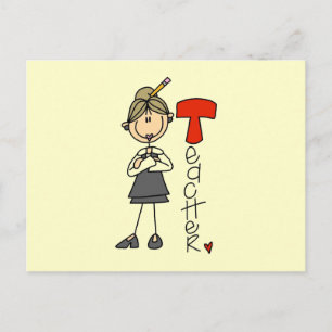 Carte Postale T est pour Enseignant