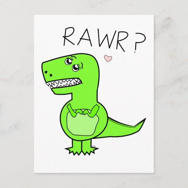 Carte postale T-Rex (Devant)