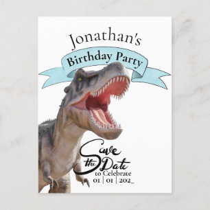 Carte Postale T Rex, Joyeux garçon d'anniversaire