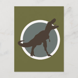 Carte Postale T-rex torréfié