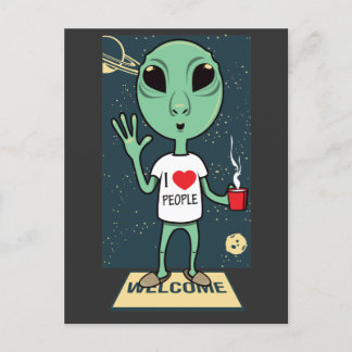 Carte Postale T-shirt Alien
