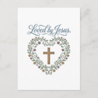 T-shirt chrétien à croix florale aimé de Jésus Des