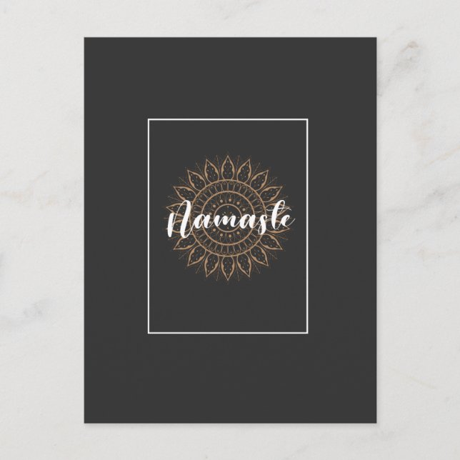 Carte Postale T-shirt design namaste (Devant)