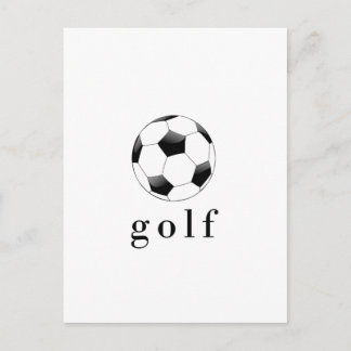 Carte Postale T-Shirt drôle de sport balle de football Golf