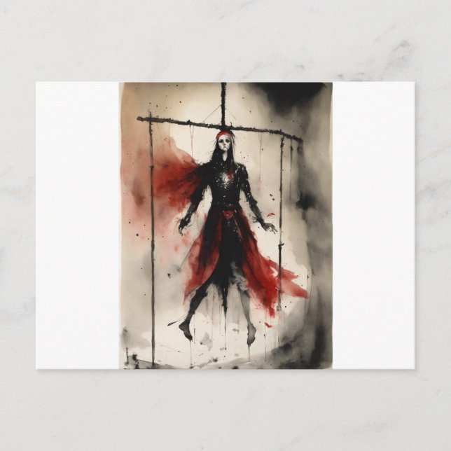 Carte Postale T-shirt en métal de la Troupe de cirque démoniaque (Devant)