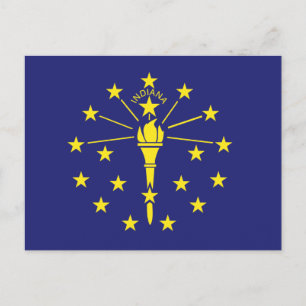 Carte Postale T-shirt INDIANA STATE FLAG