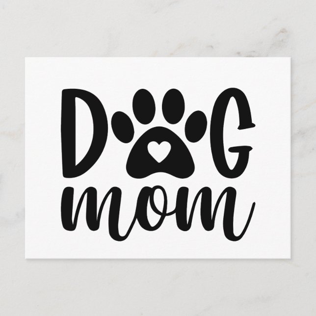 Carte Postale T-shirt maman chien (Devant)