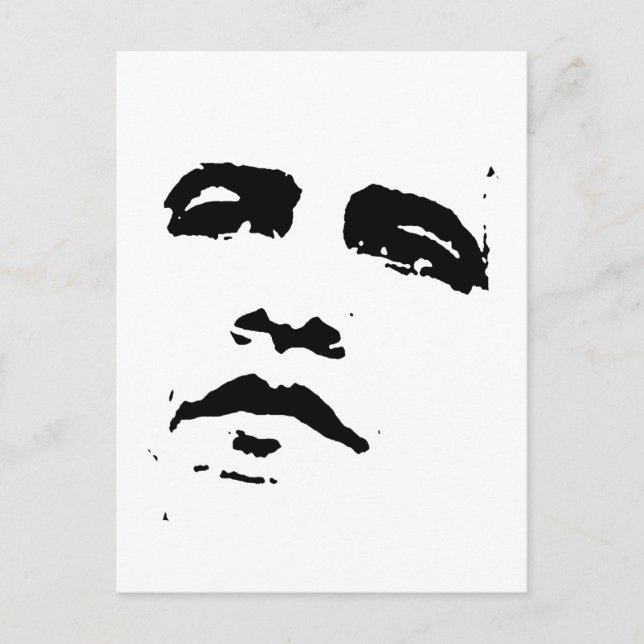 Carte Postale T-shirt Obama Face (Devant)