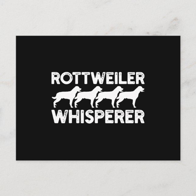 Carte Postale T-shirt Rottweiler (Devant)