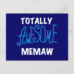 Carte Postale T-shirts bleus Memaw absolument géniaux