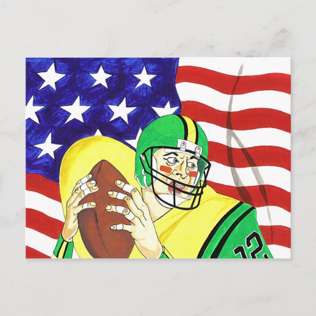 Carte Postale T-shirts de Football (Devant)