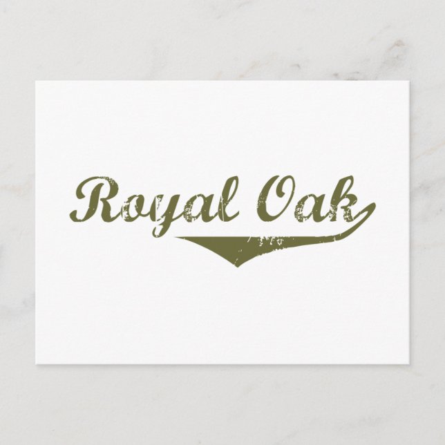 Carte Postale T-shirts de la Révolution royale de chêne (Devant)