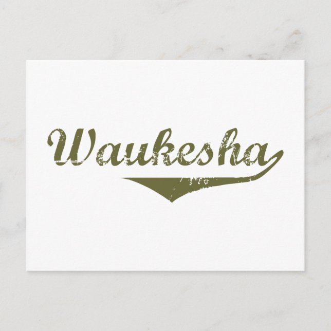 Carte Postale T-shirts de la Révolution Waukesha (Devant)