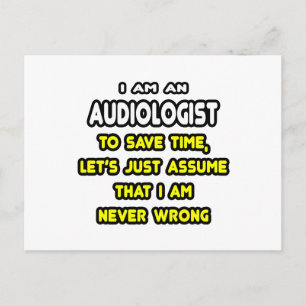 Carte Postale T-shirts et cadeaux amusants audiologistes