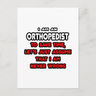 Carte Postale T-shirts et cadeaux amusants orthopédistes