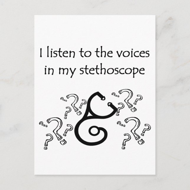 Carte Postale T-shirts et cadeaux amusants pour médecin ou infir (Devant)