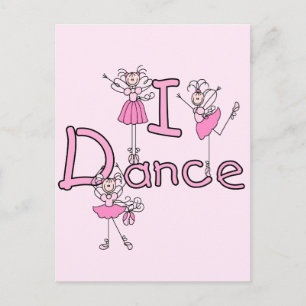 Carte Postale T-shirts et cadeaux Ballerina I Dance