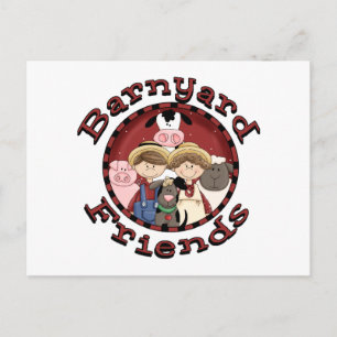 Carte Postale T-shirts et cadeaux Barnyard Friends