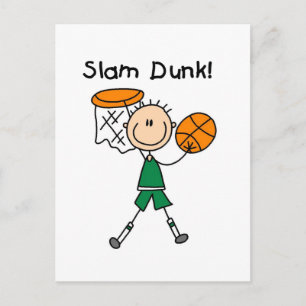 Carte Postale T-shirts et cadeaux Basketball Slam Dunk