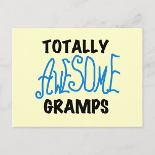 Carte Postale T-shirts et cadeaux Blue Totally Awesome Gramps
