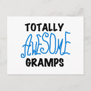 Carte Postale T-shirts et cadeaux Blue Totally Awesome Gramps