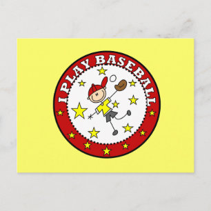 Carte Postale T-shirts et Cadeaux Boy I Play Baseball