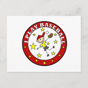 Carte Postale T-shirts et Cadeaux Boy I Play Baseball