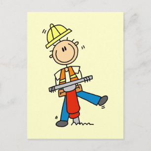 Carte Postale T-shirts et cadeaux Construction Jack Hammer