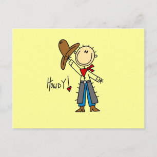 Carte Postale T-shirts et cadeaux Cowboy Howdy