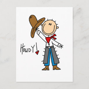 Carte Postale T-shirts et cadeaux Cowboy Howdy