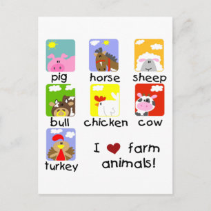 Carte Postale T-shirts et cadeaux d'animaux de ferme